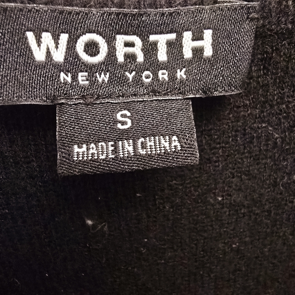 {S} WORTH New York Contrast Lines Wool Dress - Picture 8 of 10